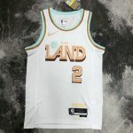 Maillot de Basket #2 Irving Cleveland Cavaliers 22-23 city Blanc